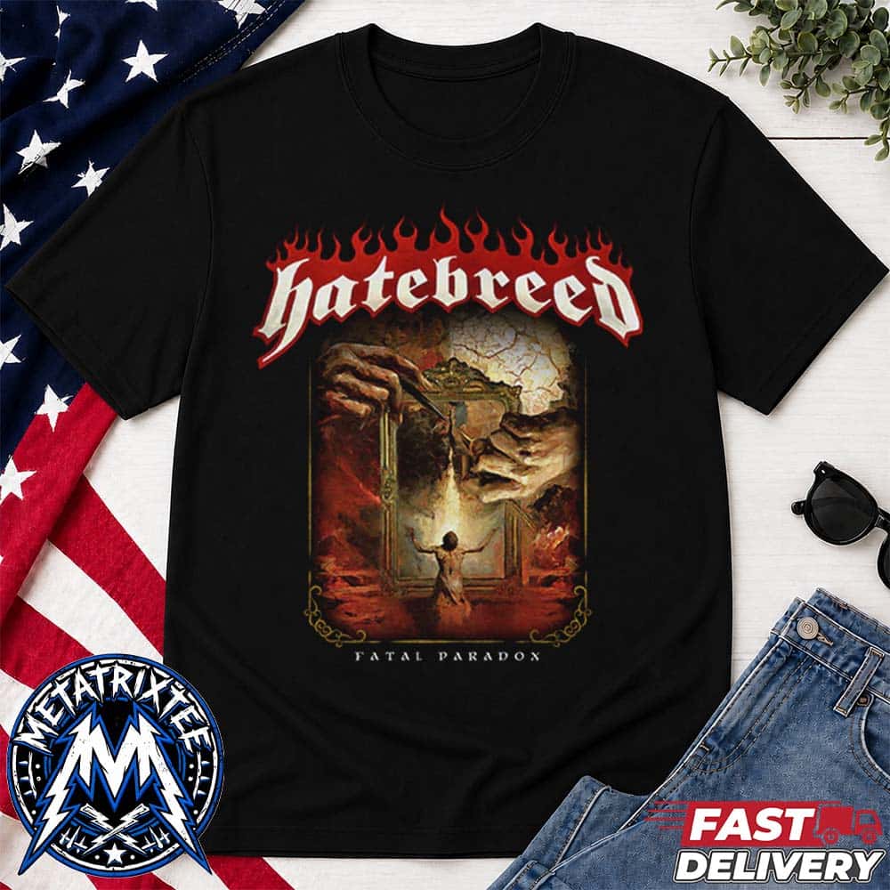 Hatebreed Fatal Paradox New Ninth Studio Album Released On November 6 2026 Black T-Shirt Hatebreed Fatal Paradox New Ninth Studio Album Released On November 6 2026 Black T-Shirt