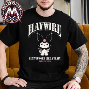 Haywire x Hellfest 2026 Merch Run You over Like A Train Tee For July 5th 2026 Black Short T-Shirt