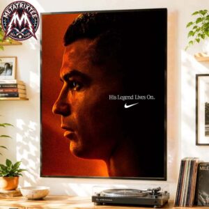 His Legend Lives On Cristiano Ronaldo x Nike Cristiano Ronaldo Has Officially Played In His Sixth And Final World Cup 2026 Poster Canvas