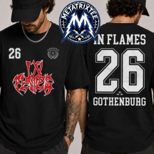 In Flames Gothenburg Soccer Tee For Jesterheads Of Europe Summer Tour 2026 Two Sided Unisex T-Shirt