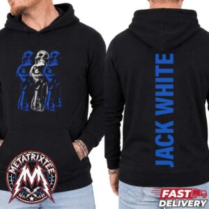 Jack White Frozen Charlotte Tour 2026 Tee Three Skull Figures Two Sided Hoodie T-Shirt