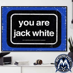 Jack White Live Tour Night One Poster Show At The Salt Shed Outdoors In Chicago IL On July 24 2026 Gallery-Style Poster Canvas