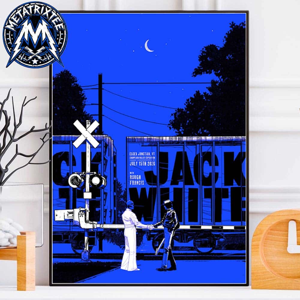 Jack White Poster Show At The Midway Lawn At Champlain Valley Expo In Essex Junction VT On July 15 2026 Durable Poster Canvas Jack White Poster Show At The Midway Lawn At Champlain Valley Expo In Essex Junction VT On July 15 2026 Durable Poster Canvas