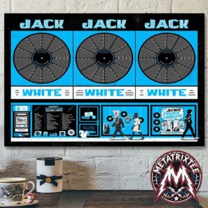 Jack White Tonight Poster For Toronto Ontario Canada At The RBC Amphitheatre On July 14 2026 Poster Canvas
