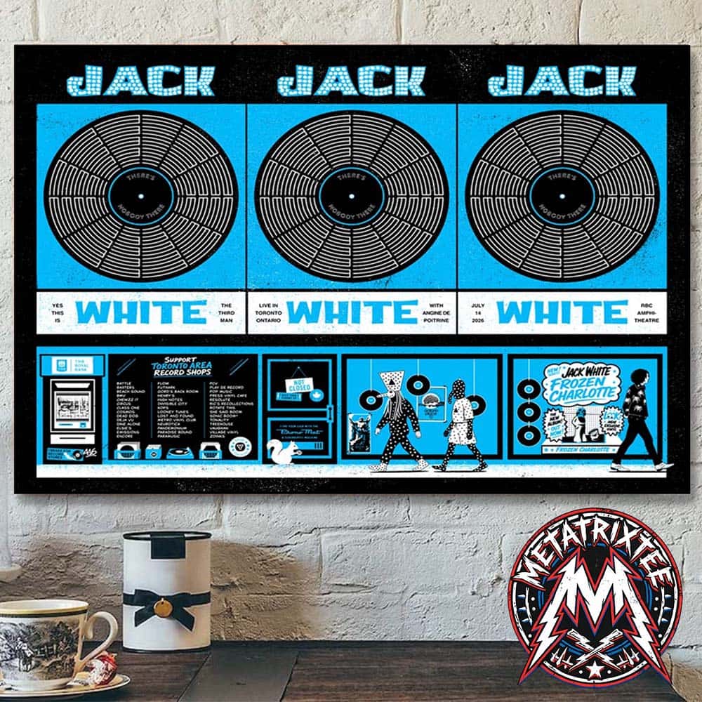 Jack White Tonight Poster For Toronto Ontario Canada At The RBC Amphitheatre On July 14 2026 Poster Canvas Jack White Tonight Poster For Toronto Ontario Canada At The RBC Amphitheatre On July 14 2026 Poster Canvas