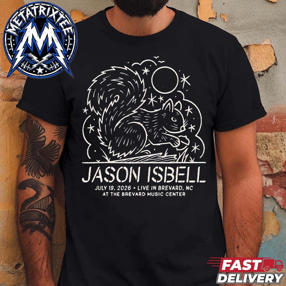 Jason Isbell Tee Solo Concert At The Brevard Music Center In Brevard North Carolina On July 19 2026 Short T-Shirt Jason Isbell Tee Solo Concert At The Brevard Music Center In Brevard North Carolina On July 19 2026 Short T-Shirt