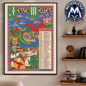 Jesse Welles Dates List For Red Tour 2026 From July 24 In Bimingham AL To October 26 In Columbus OH Durable Poster Canvas