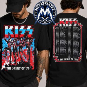 KISS The Spirit of 76 Destroyer tour 1976 Tee Tour Dates And Locations Destroys Anaheim 76 Unisex T-Shirt