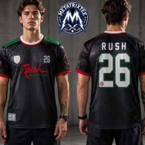 Live in Mexico City RUSH 2026 Fifty Something Tour For June 18 And 20 Limited Edition Football Jersey