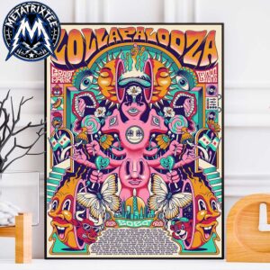Lollapalooza 2026 Commemorative Poster Festival Lineup For Grant Park Chicago On July 30–August 2 2026 Professional Poster Canvas