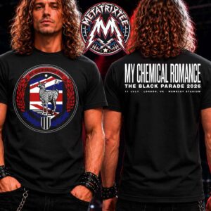 Londo UK My Chemical Romance Final Night Show At Wembley Stadium July 11 Long Live The Black Parade Tour 2026 Black Short T-Shirt