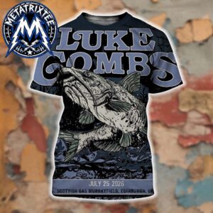 Luke Combs Night 2 Poster For My Kinda Saturday Night Tour 2026 At Scottish Gas Murrayfield Stadium In Edinburgh Scotland On July 25 All Over Print Shirt