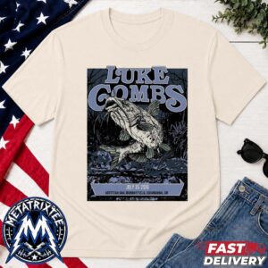 Luke Combs Night 2 Poster For My Kinda Saturday Night Tour 2026 At Scottish Gas Murrayfield Stadium In Edinburgh Scotland On July 25 Vintage T-Shirt