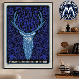 Luke Combs Poster For My Kinda Saturday Night Tour At Wembley Stadium In London On July 31 2026 High-Quality Poster Canvas