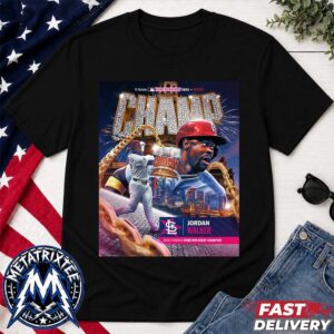 MLB T-Mobile Home Run Derby Congrats Jordan Walker To The Champion 2026 First Cardinals Home Run Derby Short T-Shirt