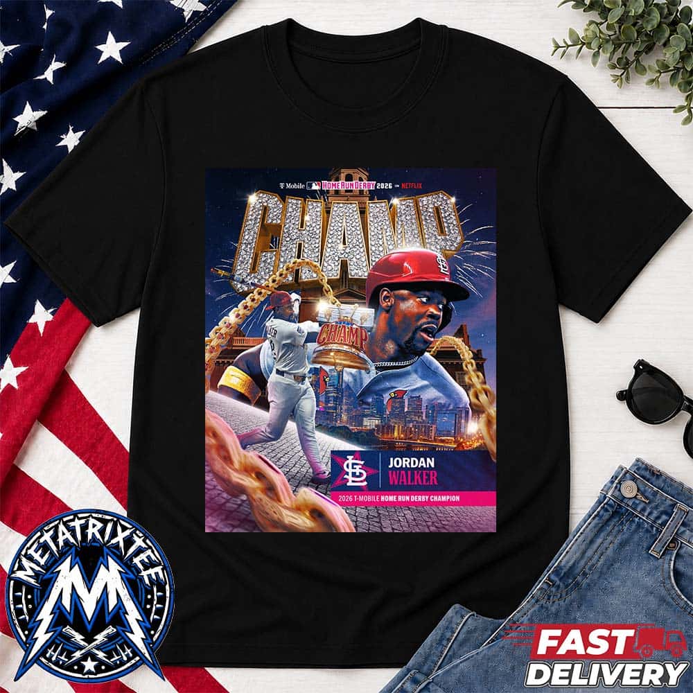 MLB T-Mobile Home Run Derby Congrats Jordan Walker To The Champion 2026 First Cardinals Home Run Derby Short T-Shirt MLB T-Mobile Home Run Derby Congrats Jordan Walker To The Champion 2026 First Cardinals Home Run Derby Short T-Shirt