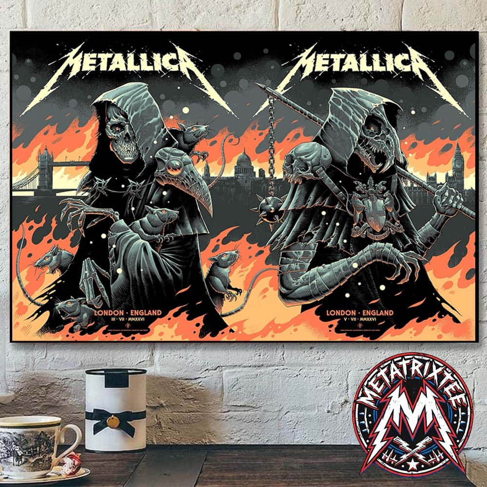 Metallica London England 2026 Full Show Poster For Two Night M72 London At London Stadium On July 3 And 5 2026 Poster Canvas Metallica London England 2026 Full Show Poster For Two Night M72 London At London Stadium On July 3 And 5 2026 Poster Canvas