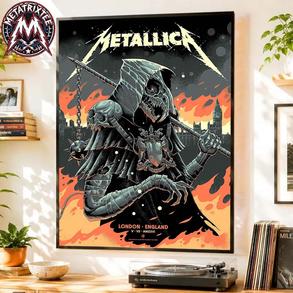Metallica Tonight In London For Night 2 M72 London Poster Show At London Stadium In England On July 5 2026 Poster Canvas Metallica Tonight In London For Night 2 M72 London Poster Show At London Stadium In England On July 5 2026 Poster Canvas