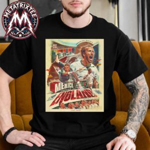 Mexico Football Vs England Football Matchup FIFA World Cup 2026 Round Of 16 On July 6 Unisex T-Shirt