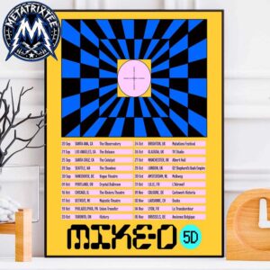 Mike D 5D 2026 Tour Cities List Start Sep 20 In Santa Ana CA To Nov 5 In Brussels BE 2026 Poster Canvas