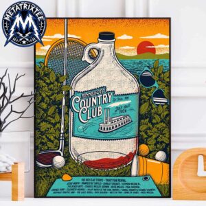 Minnesota Country Club Festival 2026 Poster Lineup Artwork For St Paul MN On July 10 And 11 2026 High-Quality Poster Canvas
