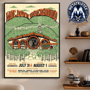 Moe Down Underground Mini-Festival Poster At The Caverns In Pelham Grundy County Tennessee On July 31 And August 1 2026 Premium Poster Canvas