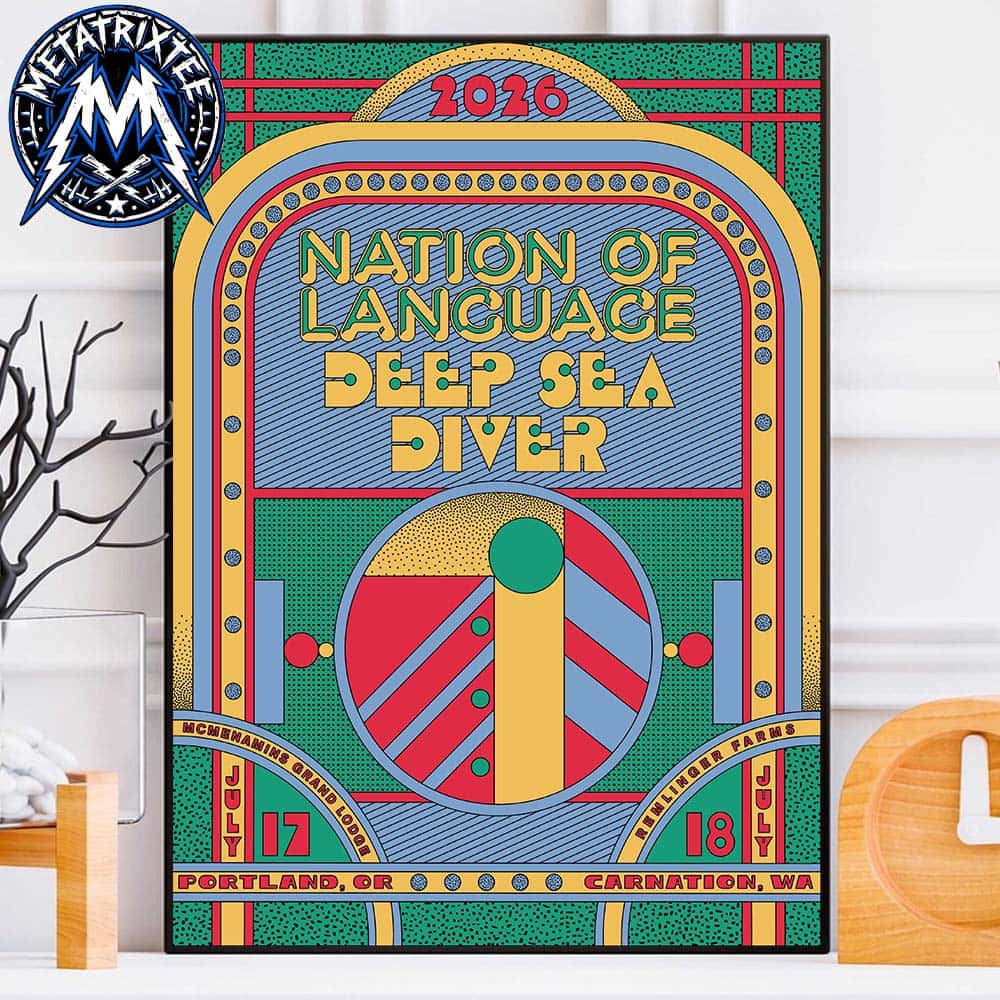 Nation of Language Poster On July 17th at McMenamins Grand Lodge In Forest Grove OR And July 18th At Remlinger Farms In Carnation WA High-Quality Poster Canvas Nation of Language Poster On July 17th at McMenamins Grand Lodge In Forest Grove OR And July 18th At Remlinger Farms In Carnation WA High-Quality Poster Canvas