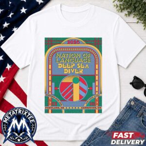 Nation of Language Poster On July 17th at McMenamins Grand Lodge In Forest Grove OR And July 18th At Remlinger Farms In Carnation WA White Short T-Shirt