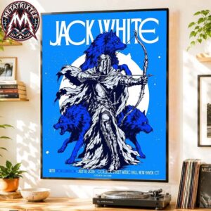 New Haven Jack White With Dion Lunadon Tonight Poster For The College Street Music Hall In Connecticut On July 18 2026 High-Quality Poster Canvas