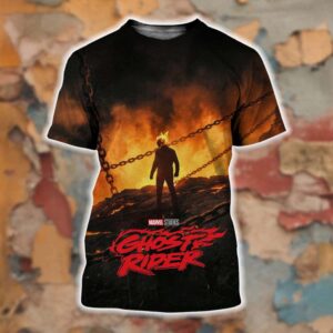 New Poster For Film Ghost Rider With Ryan Gosling Releasing In Theaters 2028 All Over Print Shirt