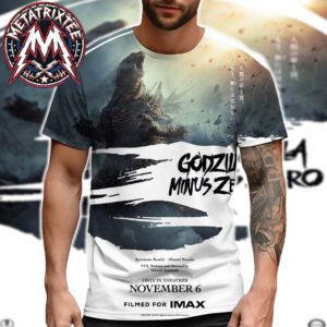 New Poster For Godzilla Minus Zero Filmed For IMAX Only In Theaters On November 6 2026 All Over Print Shirt