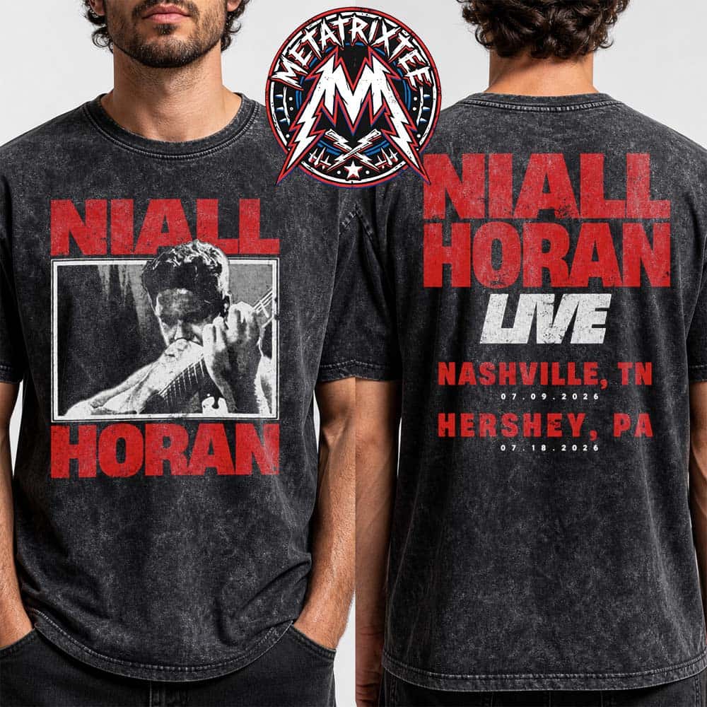 Niall Horan Live Nashville TN And Hershey PA 2026 Two Show Tee For GEODIS Park And Hersheypark Stadium On July 9 And 18 Washed T-Shirt Niall Horan Live Nashville TN And Hershey PA 2026 Two Show Tee For GEODIS Park And Hersheypark Stadium On July 9 And 18 Washed T-Shirt