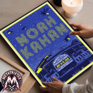 Noah Kahan Chicago Two Night Shows 2026 At Wrigley Field In Illinois On July 14 and July 15 2026 The Great Divide Tour Poster Canvas