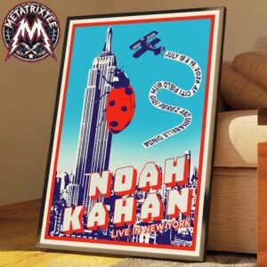 Noah Kahan Live In New York For The Great Divide Tour 2026 To Citi Field In Queens NY On July 18 And 19 2026 Poster Canvas