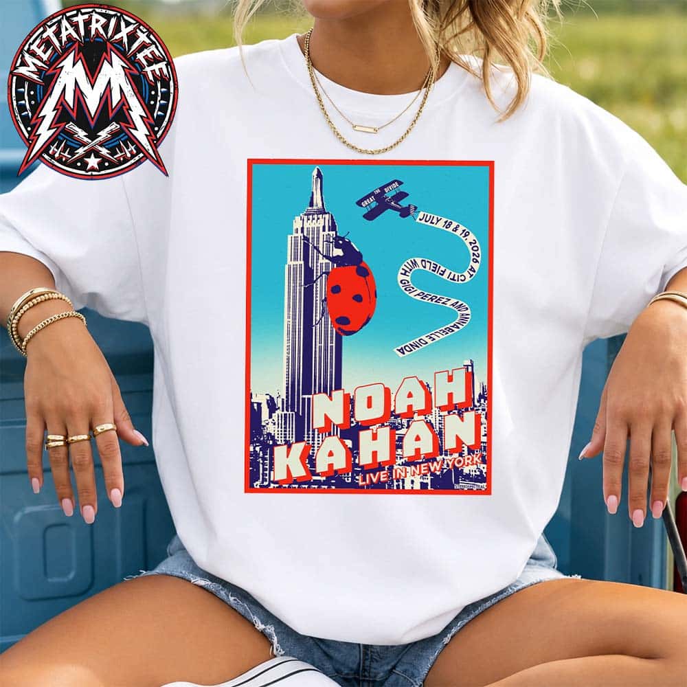 Noah Kahan Live In New York For The Great Divide Tour 2026 To Citi Field In Queens NY On July 18 And 19 2026 Unisex T-Shirt Noah Kahan Live In New York For The Great Divide Tour 2026 To Citi Field In Queens NY On July 18 And 19 2026 Unisex T-Shirt
