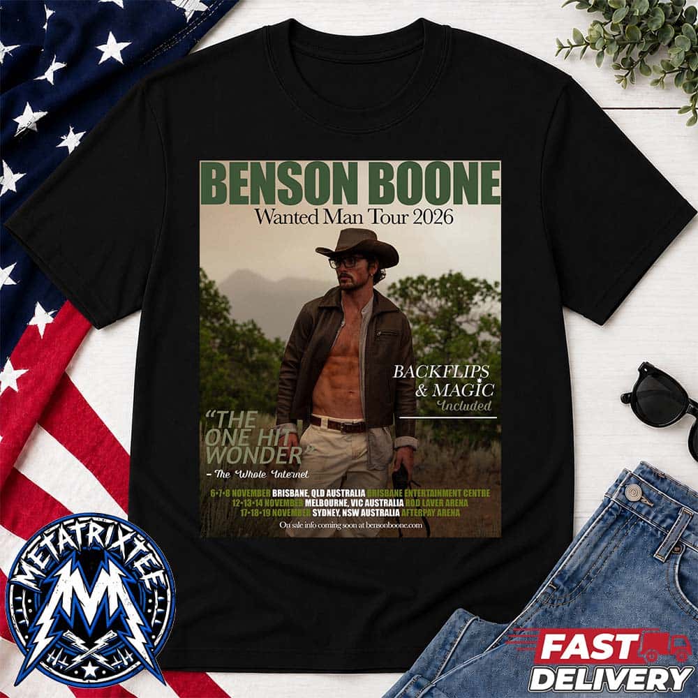 November Wanted Man Tour 2026 Dates List Poster Benson Boone For Brisbane QLD Australia To Sydney NSW Australia Premium T-Shirt November Wanted Man Tour 2026 Dates List Poster Benson Boone For Brisbane QLD Australia To Sydney NSW Australia Premium T-Shirt
