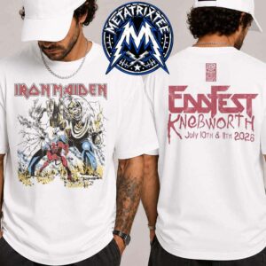 Number of the Beast EddFest Tee Iron Maiden 2026 Run For Your Lives Tour In England On July 10th And 11th 2026 Two Sided T-Shirt