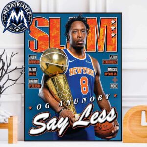OG Anunoby SLAM 263 Cover Magazine Say Less Team NBA New York Knicks Gallery-Style Poster Canvas