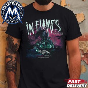 On July 19 European Summer Tour 2026 In Flames Live Concert At The Refinery Gallery In Bratislava Slovakia Short T-Shirt
