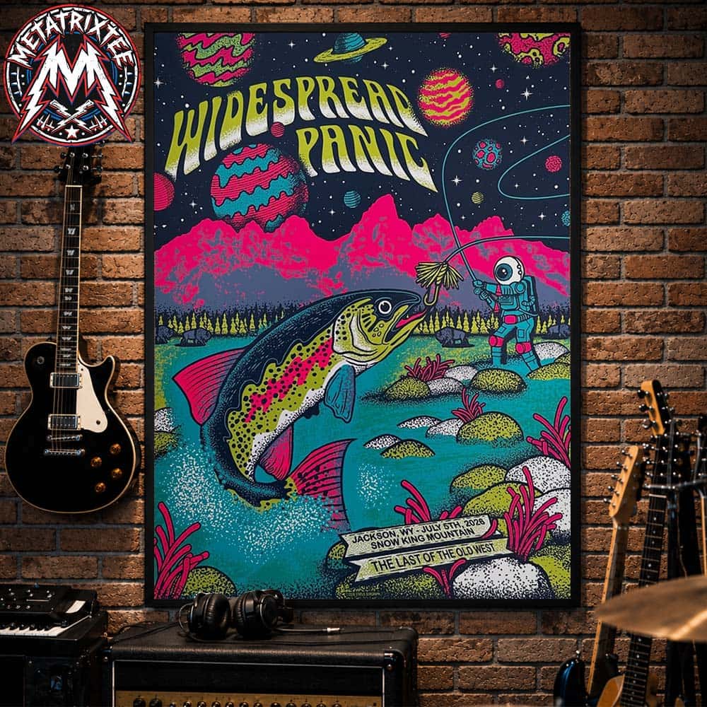 On July 5 2026 Widespread Panic Tonight Show Poster By Justin Helton At Snow King Mountain In Jackson Wyoming Poster Canvas On July 5 2026 Widespread Panic Tonight Show Poster By Justin Helton At Snow King Mountain In Jackson Wyoming Poster Canvas