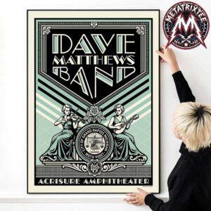On July 8 2026 Dave Matthews Band Poster Show At The Acrisure Amphitheater In Grand Rapids MI For Summer 2026 Tour Poster Canvas