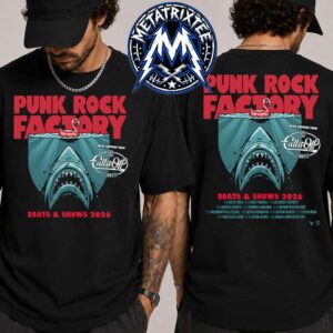 Punk Rock Factory Boats And Shows 2026 Merch Tee For October 15 In Bristol Thekla To October 31 In London O2 Short Black T-Shirt