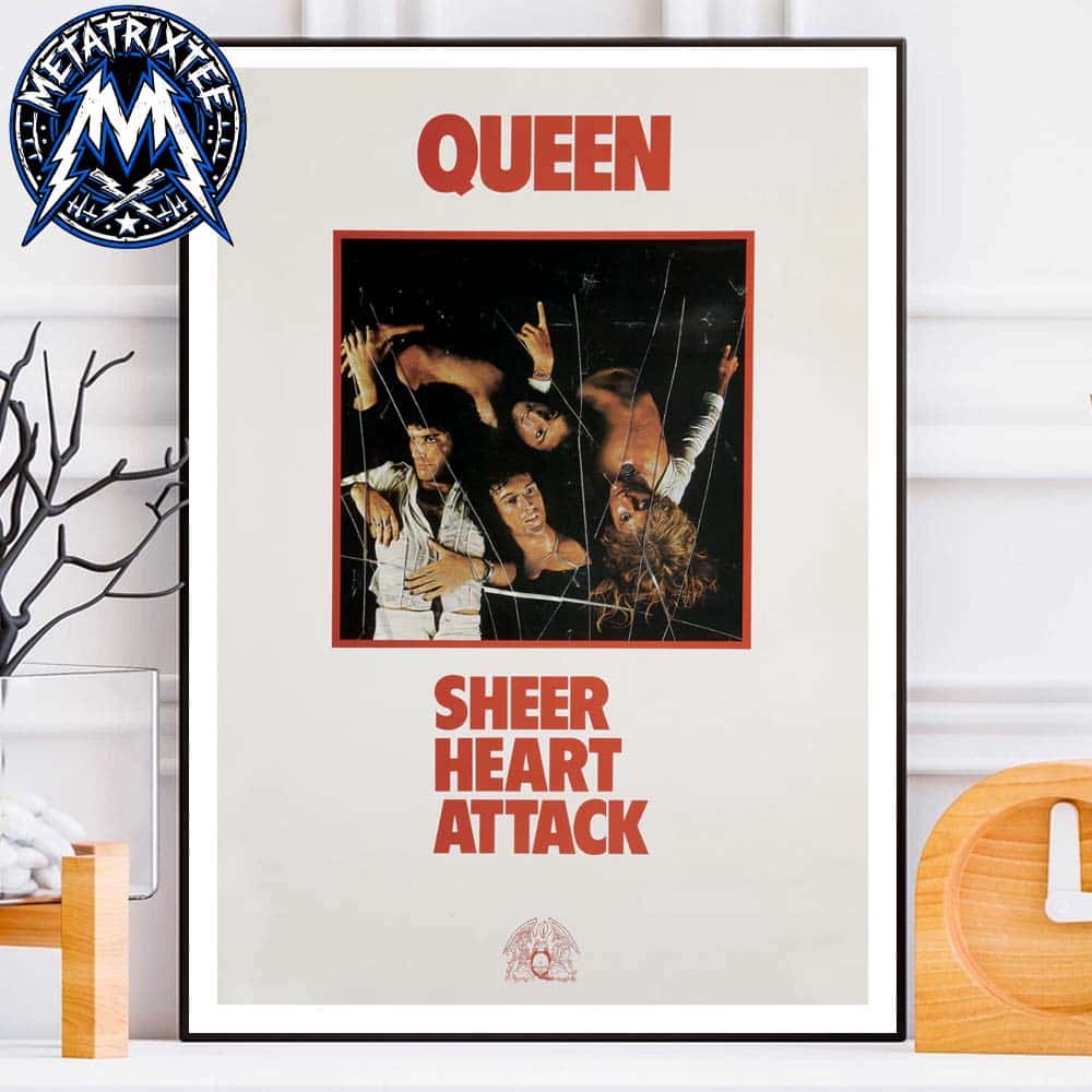 Queen Band Official Sheer Heart Attack Poster Gallery-Style Poster Canvas Queen Band Official Sheer Heart Attack Poster Gallery-Style Poster Canvas