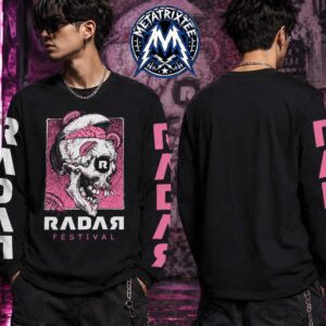 RADAR Festival 2026 RDR26 Rotting Skull For O2 Victoria Warehouse In Manchester UK On July 31 To August 2 2026 Long Sleeve T-Shirt