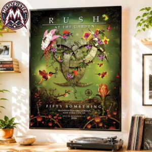 RUSH MSG 2026 Poster For Fifty Something Tour In New York NY At Madison Square Garden On July 28th 30th And August 1st 3rd Poster Canvas