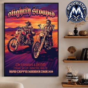 Road Trippin Tour Week 2 Poster For Slightly Stoopid At Outlaw Field At The Idaho Botanical Garden In Boise Idaho On July 30 2026 Gallery-Style Poster Canvas