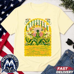 Sappyfest Festival 2026 Full-Line Up Poster At Bridge Street Sackville New Brunswick July 31 Unisex T-Shirt