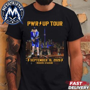 September 16 2026 ACDC Power Up Tour Rogers Centre Toronto ON Canada Show Poster Unisex T-Shirt