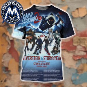 Silverstein And Story Of The Year Camp Screamo 2 Tour 2026 Dates List Kick Off On Nov 16 In Seattle End On Dec 13 In Boston All Over Print Shirts