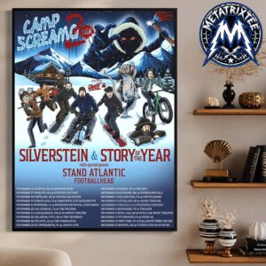 Silverstein And Story Of The Year Camp Screamo 2 Tour 2026 Dates List Kick Off On Nov 16 In Seattle End On Dec 13 In Boston Professional Poster Canvas